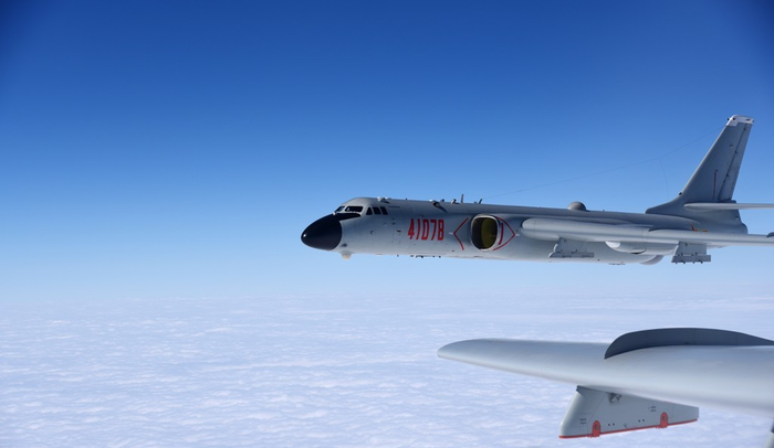 China conducted a bomber flight drill around Taiwan ahead of a meeting between U.S. President Donald.. China conducted a bomber flight drill around Taiwan ahead of a meeting between U.S. President Donald..